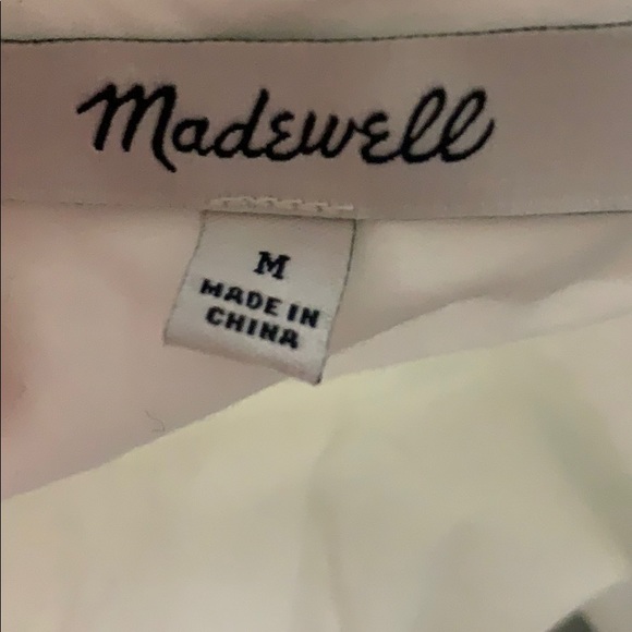 Madewell White Lace-Up Blouse - Picture 5 of 5